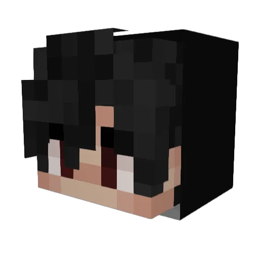 Mynona_ Minecraft avatar head, 3D render