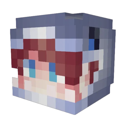 Mynors Minecraft avatar head, 3D render