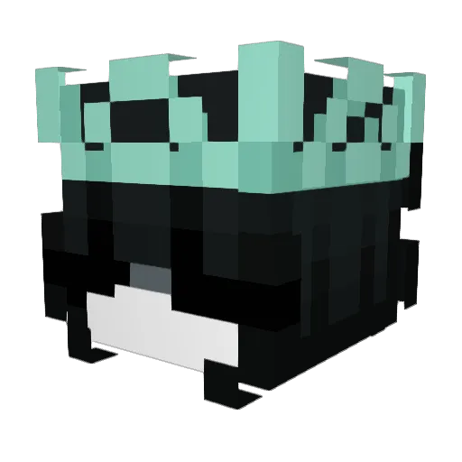 Myntea Minecraft avatar head, 3D render