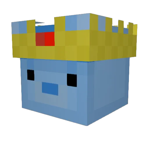 Myntick Minecraft avatar head, 3D render
