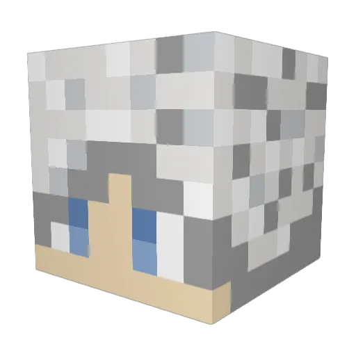 Mynxxz Minecraft avatar head, 3D render