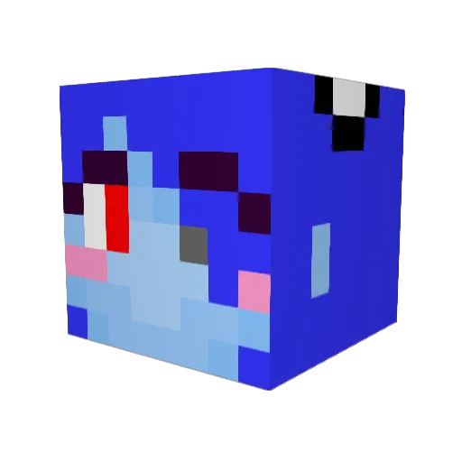 Myocki Minecraft avatar head, 3D render