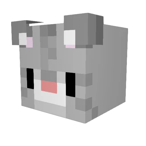 Myojin_ Minecraft avatar head, 3D render