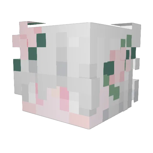 Myokko Minecraft avatar head, 3D render