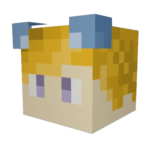 Myomancer Minecraft avatar head, 3D render