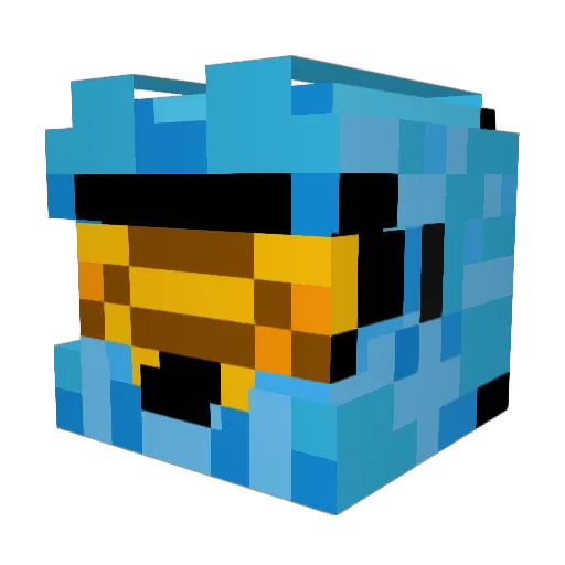 Myosh Minecraft avatar head, 3D render
