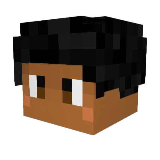 MyraIsLove Minecraft avatar head, 3D render