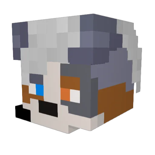 MyrddinSipsLean Minecraft avatar head, 3D render
