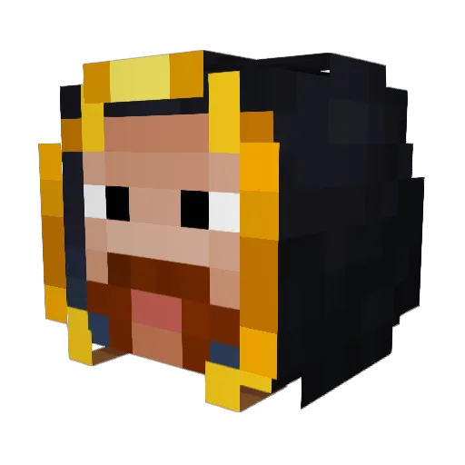 Myrholt1999 Minecraft avatar head, 3D render