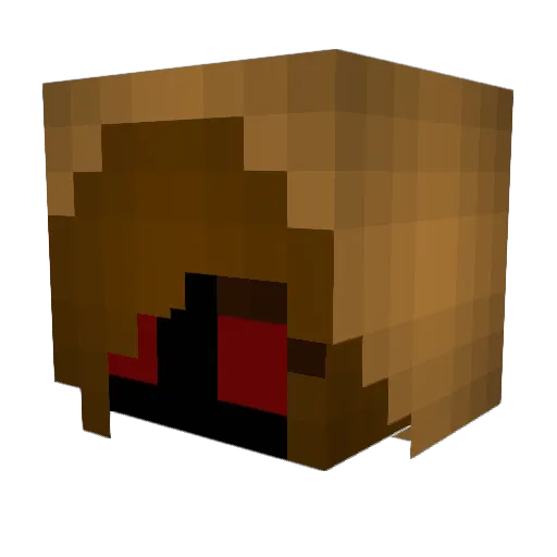 Myriamel Minecraft avatar head, 3D render