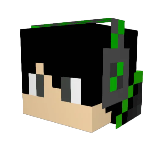 MyridianStar Minecraft avatar head, 3D render