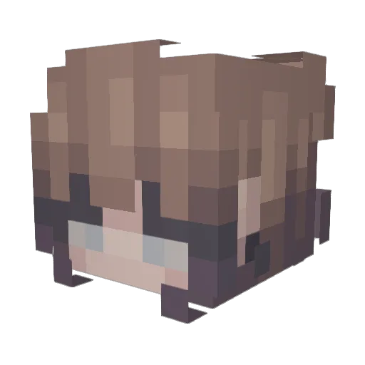 MyrinaB Minecraft avatar head, 3D render
