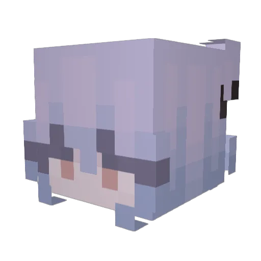 Myrinnaa Minecraft avatar head, 3D render