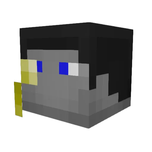 Myrith_ Minecraft avatar head, 3D render