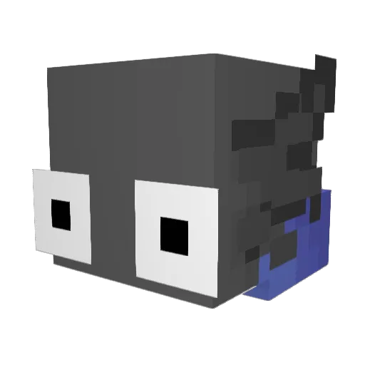 Myrix_ Minecraft avatar head, 3D render
