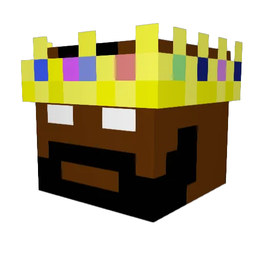 Myrkaa Minecraft avatar head, 3D render