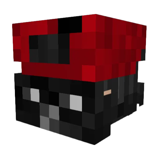 Myrkskog Minecraft avatar head, 3D render