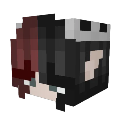 Myrkvri Minecraft avatar head, 3D render