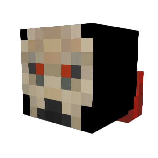 Myrline Minecraft avatar head, 3D render