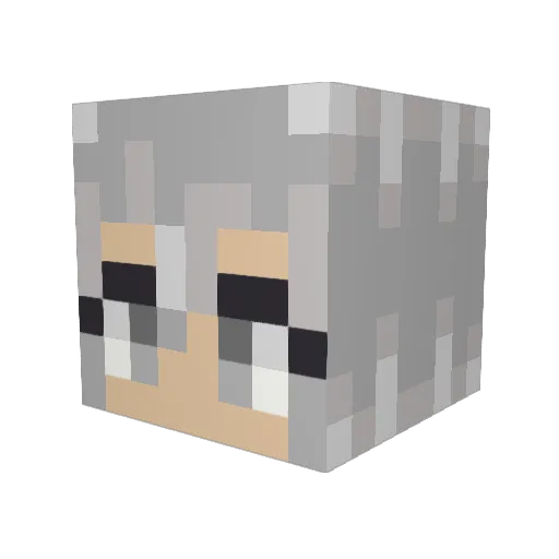 Myrna_5123 Minecraft avatar head, 3D render