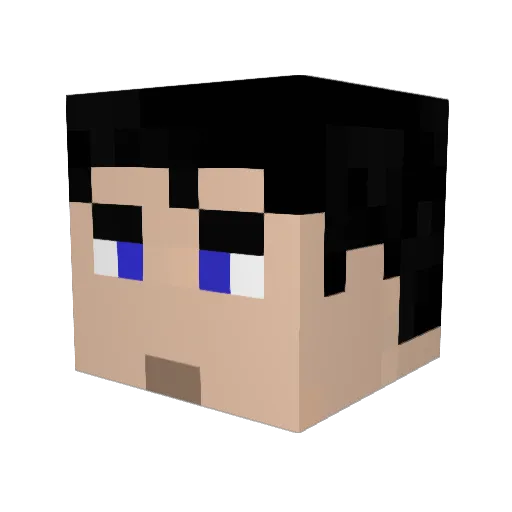 Myron_W Minecraft avatar head, 3D render