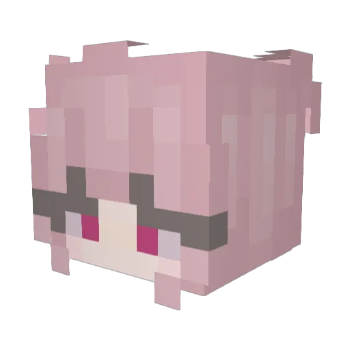 Myronhe_ Minecraft avatar head, 3D render