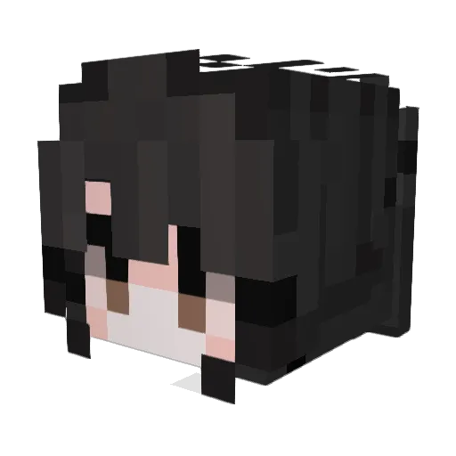Myrrhong Minecraft avatar head, 3D render