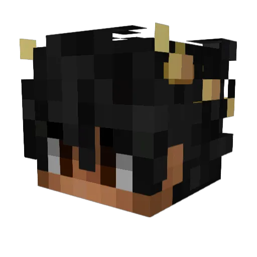 Myrriphix Minecraft avatar head, 3D render