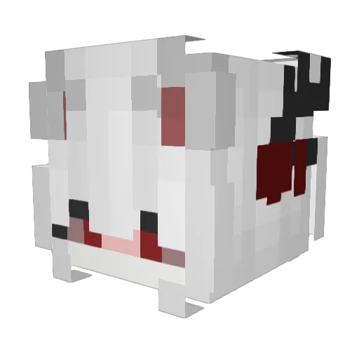 Myrrka_ Minecraft avatar head, 3D render