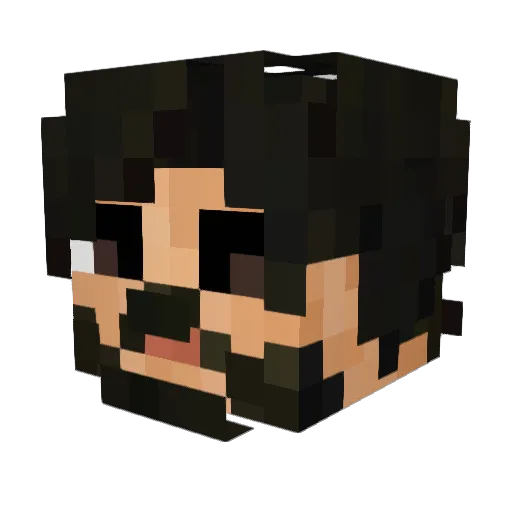 Myrthron Minecraft avatar head, 3D render