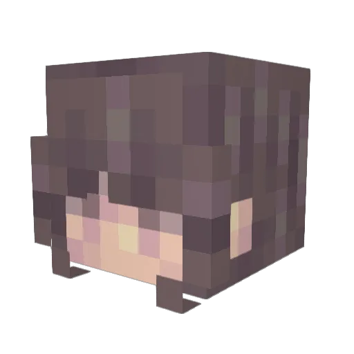 Myruu Minecraft avatar head, 3D render