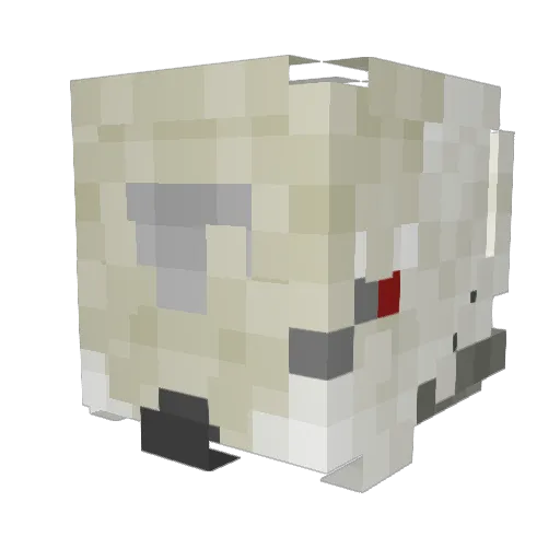 Myrym Minecraft avatar head, 3D render