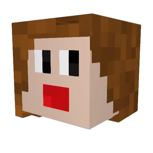 Myrzen_58 Minecraft avatar head, 3D render