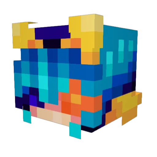 MysEmmy Minecraft avatar head, 3D render