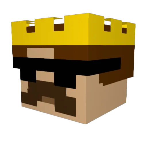 MysMikr0s9 Minecraft avatar head, 3D render