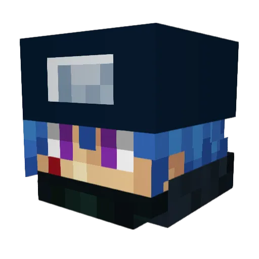 Myshtogam Minecraft avatar head, 3D render