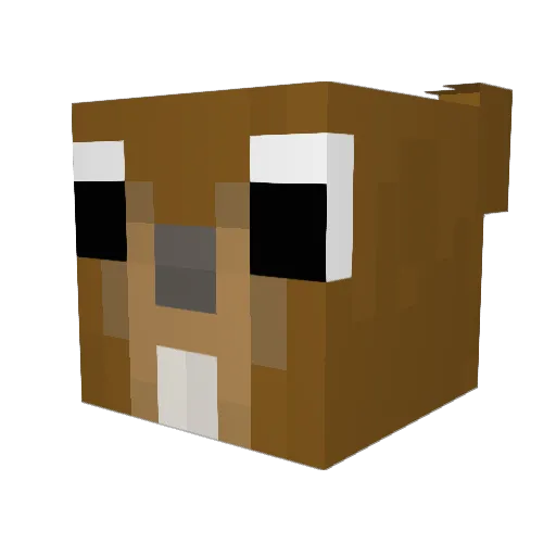 Mysioo Minecraft avatar head, 3D render