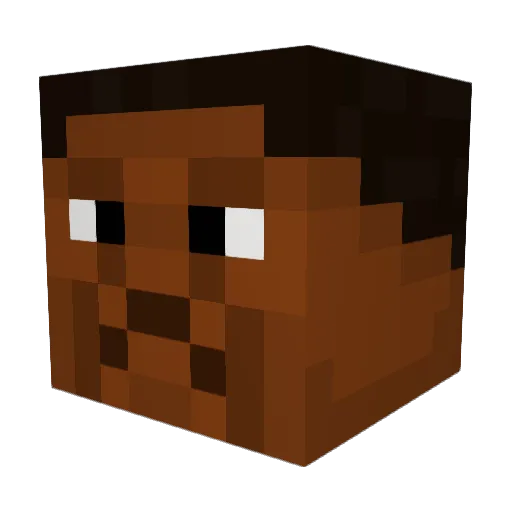 Mysitcz Minecraft avatar head, 3D render