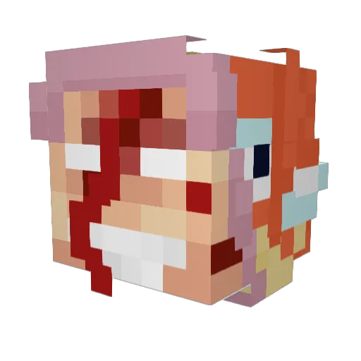 Myskull10 Minecraft avatar head, 3D render
