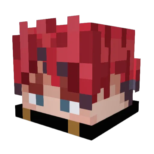 Myssfit Minecraft avatar head, 3D render