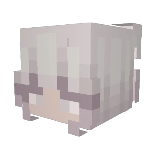 Myst1c4t Minecraft avatar head, 3D render