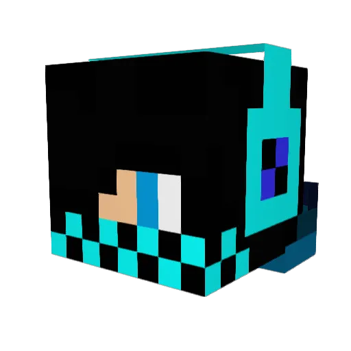 Myst2105 Minecraft avatar head, 3D render