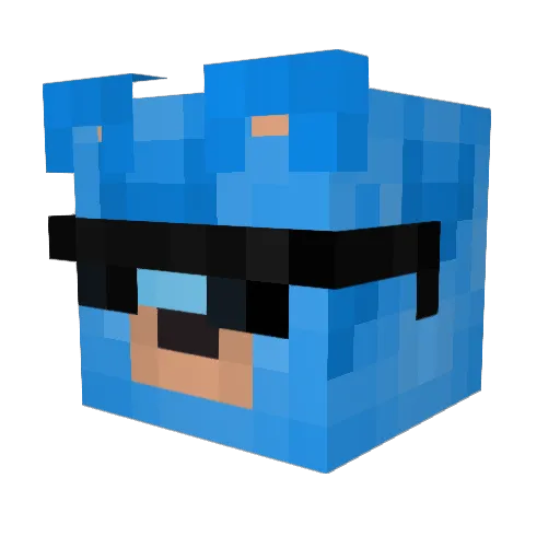 Myst3ryman Minecraft avatar head, 3D render