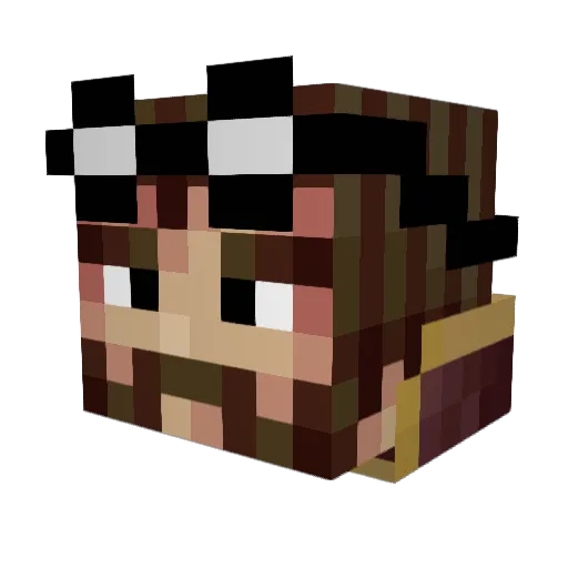 Myst83 Minecraft avatar head, 3D render