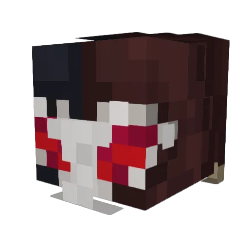 Myst989 Minecraft avatar head, 3D render