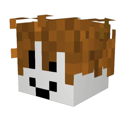 MystBehindChaos Minecraft avatar head, 3D render