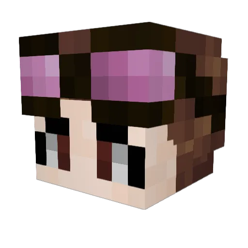 MystSummit Minecraft avatar head, 3D render