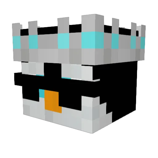 MystXPenguin Minecraft avatar head, 3D render