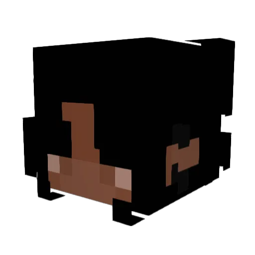 Mystellea Minecraft avatar head, 3D render
