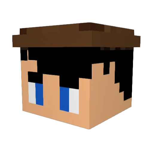 MysterKK Minecraft avatar head, 3D render